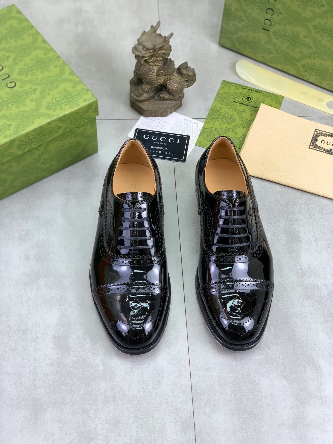 Men's men's shoes 💰P640 [New style] Water dyed cowhide 💰💎💎💎 [Gucci] GUCCI high-end men's formal business leather shoes, original order 1:1! Original imported high-end open-edge beaded calfskin, original metal buckle, imported first-layer cowhide lining for feet. Original high-end outsole, men's shoe size: 39-44 (45 customized) 3️⃣ colors available